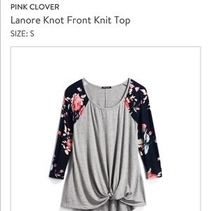 Pink clover detail top